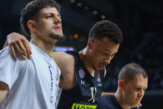 "Partizan" vijurko skaudulys dėl prieš jį panaudoto imtynių veiksmo: tai pakeitė seriją